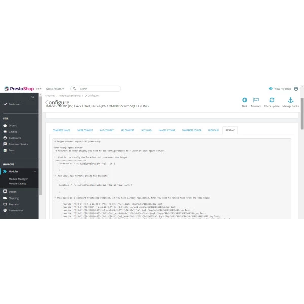 Image Compress with Squeezeimg for PrestaShop