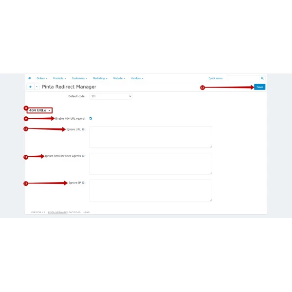 Redirect URLs Manager - 301, 302, 307 and 404 SEO optimizer for CS-cart