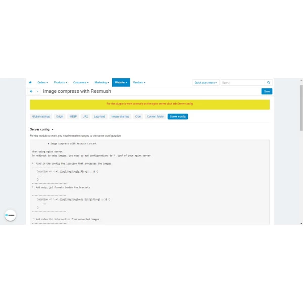 Image Compress with reSmush for Cs-cart