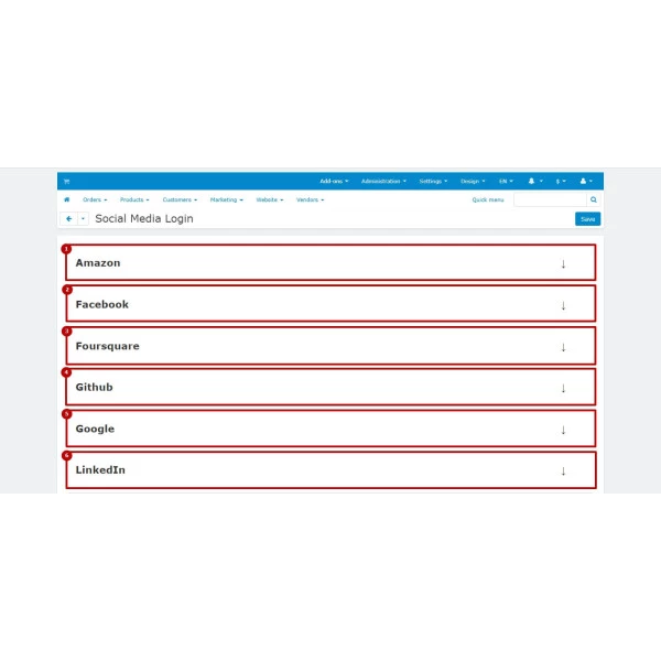 Social Media Login (Google / Facebook / LinkedIn / Apple / Yahoo / etc.) for CS-Cart