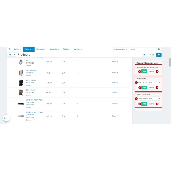 Product Labels - Simple badges for products (CS-Cart)