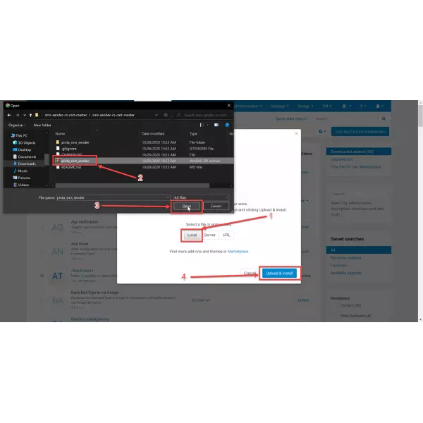 SMS Notifications Sender for CS-Cart