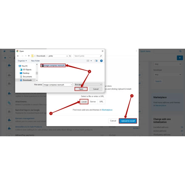 Image Compress with reSmush for Cs-cart