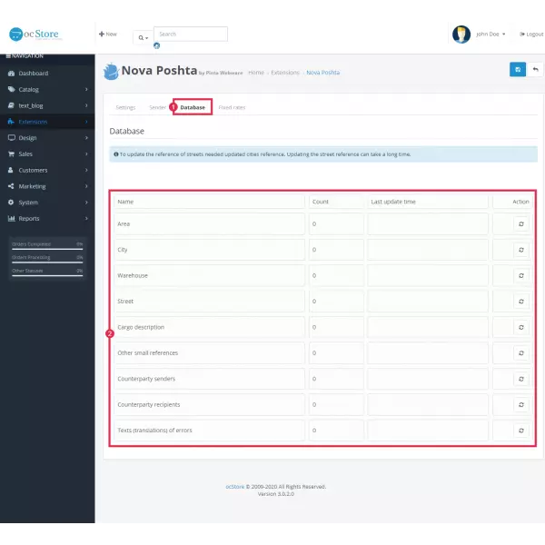 Nova Poshta - Simple Delivery for OpenCart (v. 1.5*-4.*)