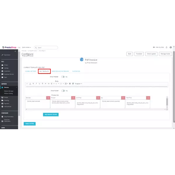 PDF Invoice to Order - Attach to Email for PrestaShop (v. 1.6-1.7x)