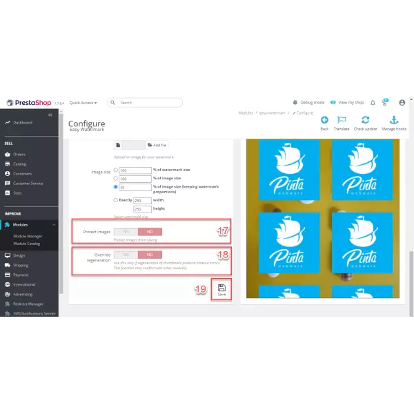 Easy WaterMark PRO for PrestaShop (v. 1.6-8.*)