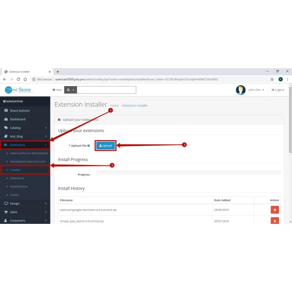 Total Costs with Shipping for OpenCart (v. 1.5*-4.*)