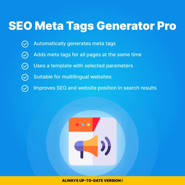 SEO Meta Tags Generator Pro for CS-Cart