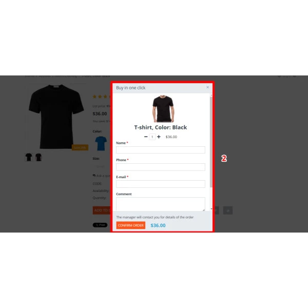 Quick Order Form - Easy Buy in one click for CS-cart