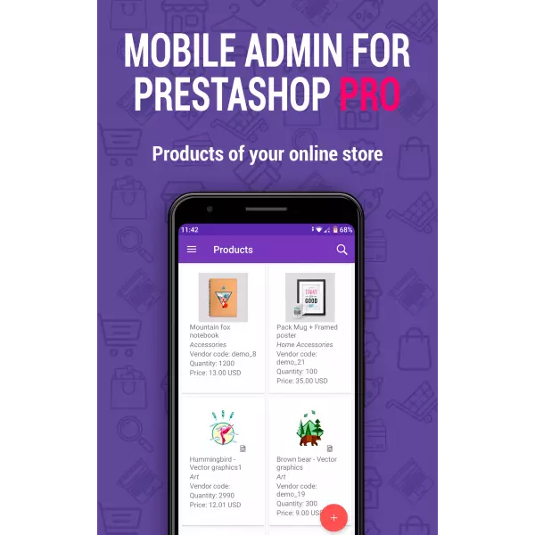 Mobile Admin PRO for PrestaShop 1.6-8.*