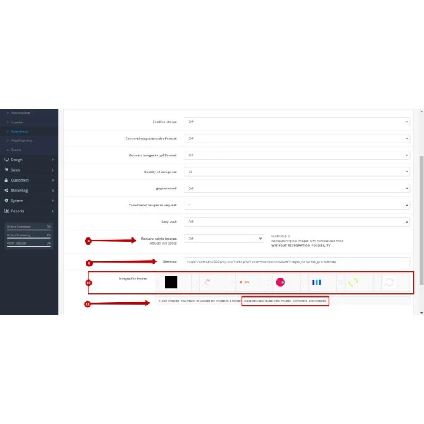 Images Convert: webp, jp2, lazy load, png & jpg compress for Opencart 1.5-4.x