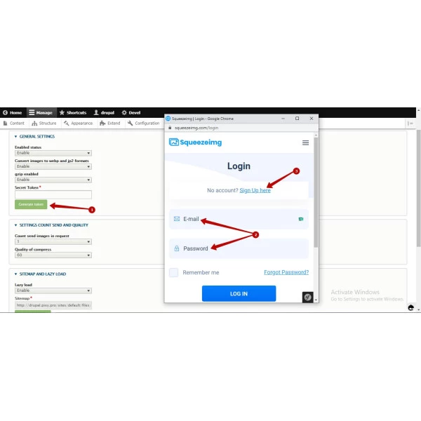 Image Compress with Squeezeimg for Drupal