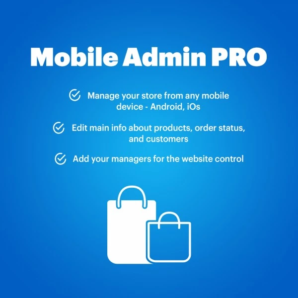 Mobile Admin PRO for OpenCart (v. 1.5*-4.*)