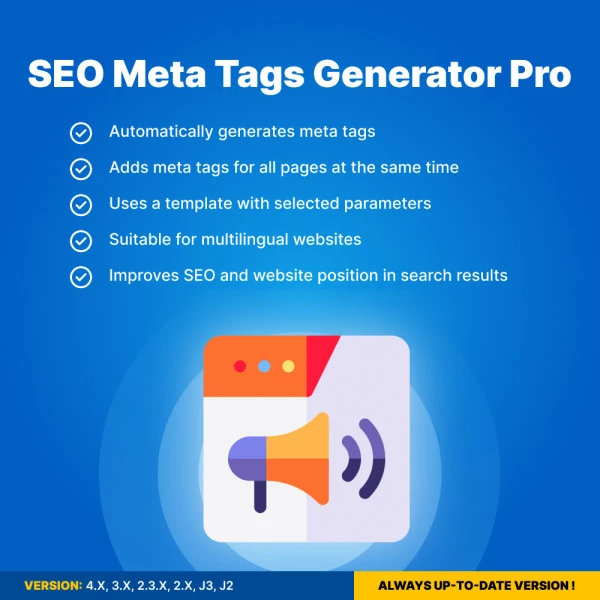 SEO Meta Tags Generator Pro for OpenCart 1.5-4.x