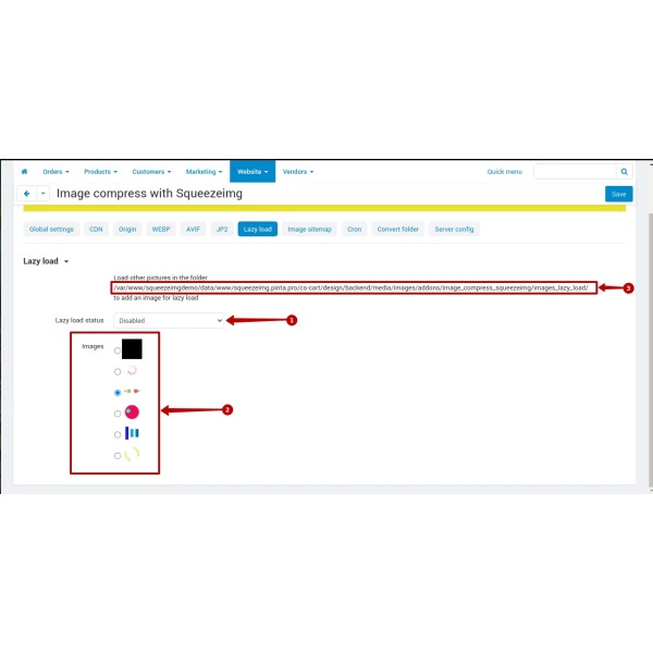 Image Compress with Squeezeimg for CS-Cart