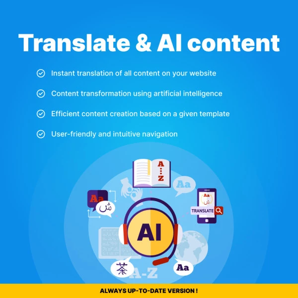 Translate AI CS-Cart - Website Translation and Content Generation