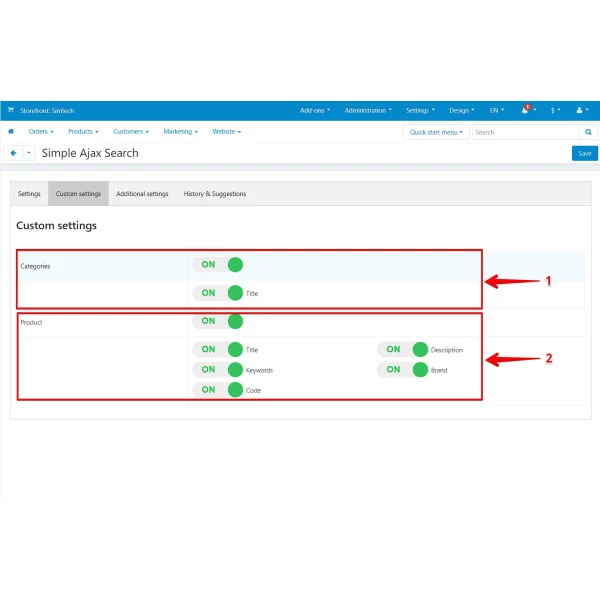 Ajax Live Search for CS-cart - Smart, Instant, Responsive, Auto-Complete, Suggestion Search