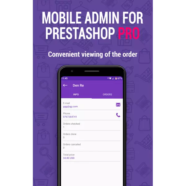 Mobile Admin PRO for PrestaShop 1.6-8.*