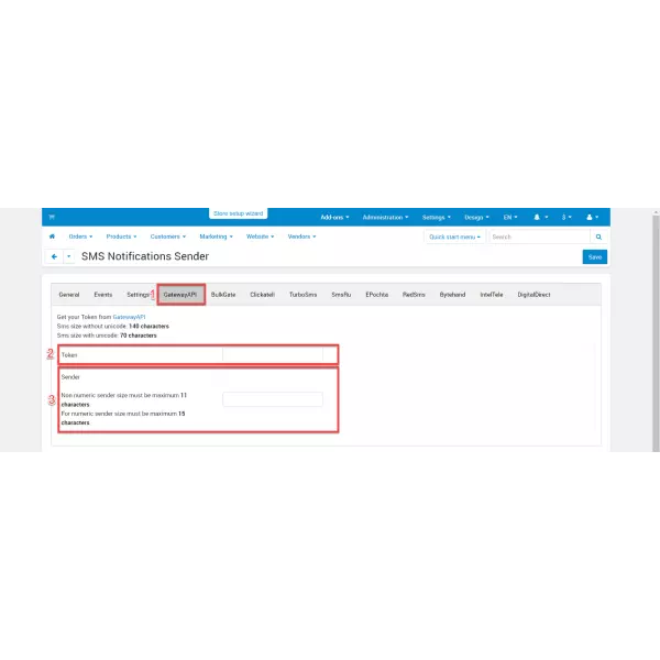 SMS Notifications Sender for CS-Cart