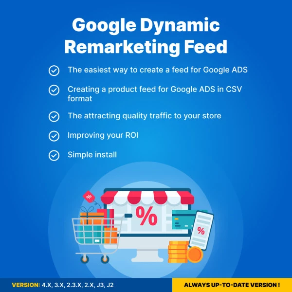 Google Dynamic Remarketing Feed for OpenCart (v. 1.5-4.x)