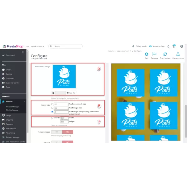 Easy WaterMark PRO for PrestaShop (v. 1.6-8.*)