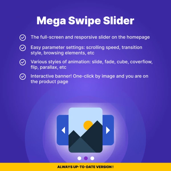 Mega Swipe Slider for PrestaShop (v. 1.6*-8.*)