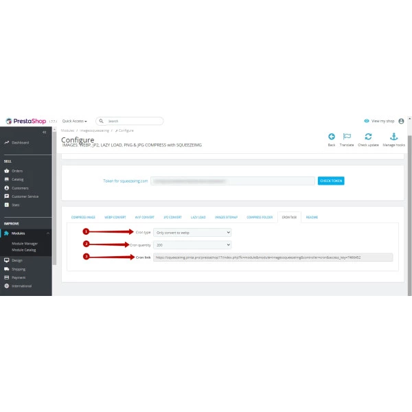 Image Compress with Squeezeimg for PrestaShop