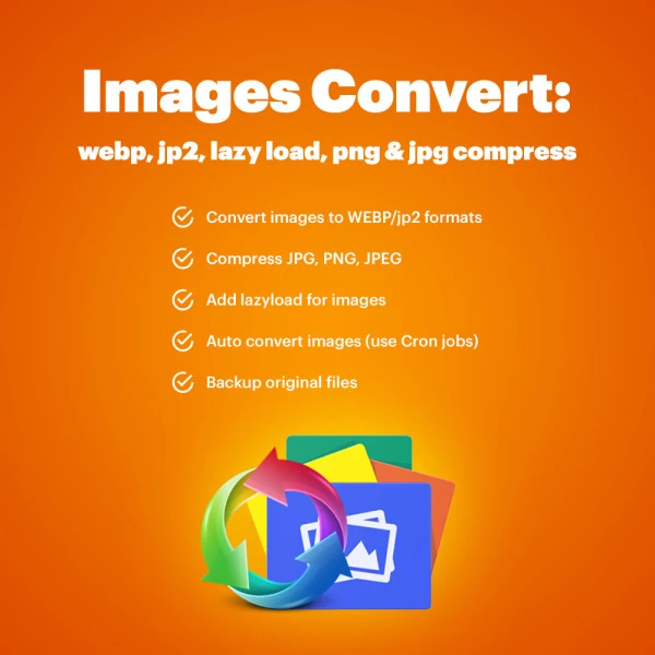 Images Convert: webp, jp2, lazy load, png & jpg compress for Magento (v. 2.3-2.4*)