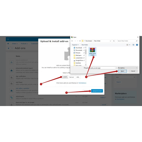 Social Media Login (Google / Facebook / LinkedIn / Apple / Yahoo / etc.) for CS-Cart