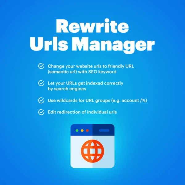 Rewrite Urls Manager for OpenCart (v. 1.5-4.*)