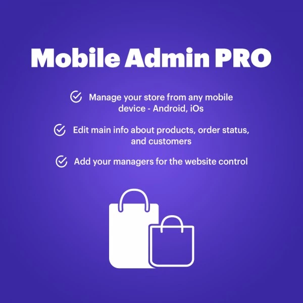 Mobile Admin PRO for PrestaShop 1.6-8.*