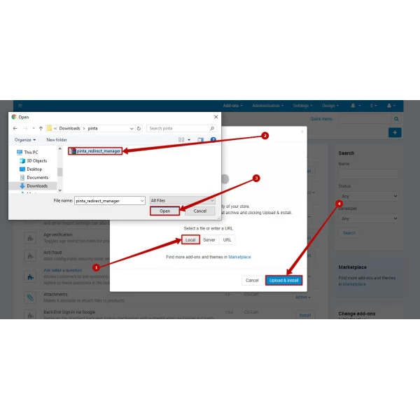 Redirect URLs Manager - 301, 302, 307 and 404 SEO optimizer for CS-cart