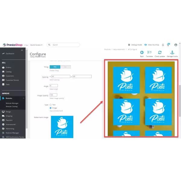 Easy WaterMark PRO for PrestaShop (v. 1.6-8.*)