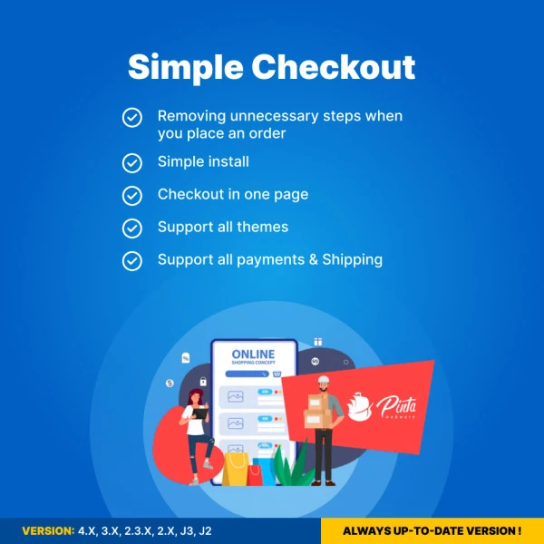 Simple Checkout for OpenCart 1.5-4.x