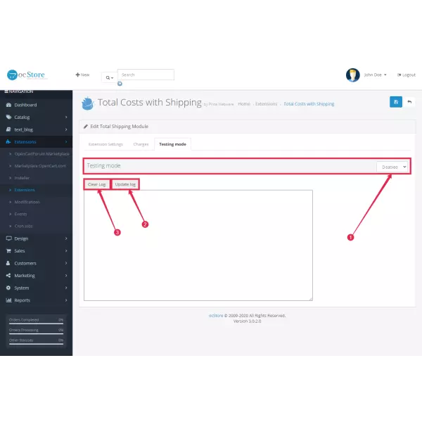 Total Costs with Shipping for OpenCart (v. 1.5*-4.*)